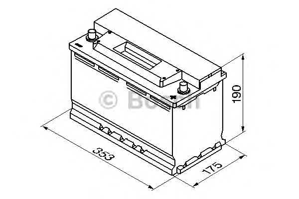 Satelis 125 (J2) BOSCH 0 092 S30 130 Акумуляторна батарея 90А Арт. 380378