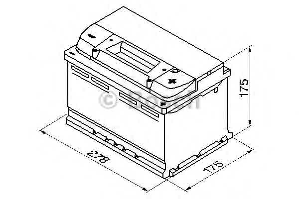 Satelis 125 (J2) BOSCH 0 092 S40 070 Акумуляторна батарея 72А Арт. 380371