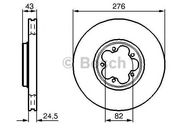 Тормозной диск BOSCH 0 986 478 299 Диск гальмівний Арт. 379500