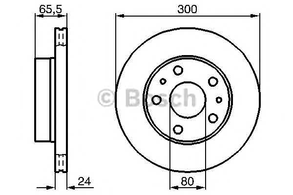Тормозной диск BOSCH 0 986 478 842 Гальмівний диск Арт. 391460