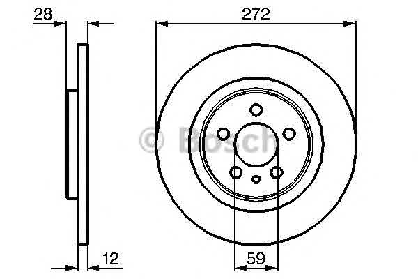 Тормозной диск BOSCH 0 986 479 064 Диск гальмівний Арт. 721296
