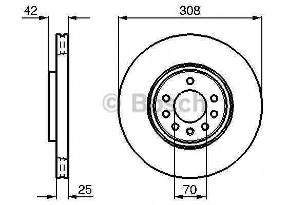 Тормозной диск BOSCH 0 986 479 113 Диск гальмівний Арт. 379416
