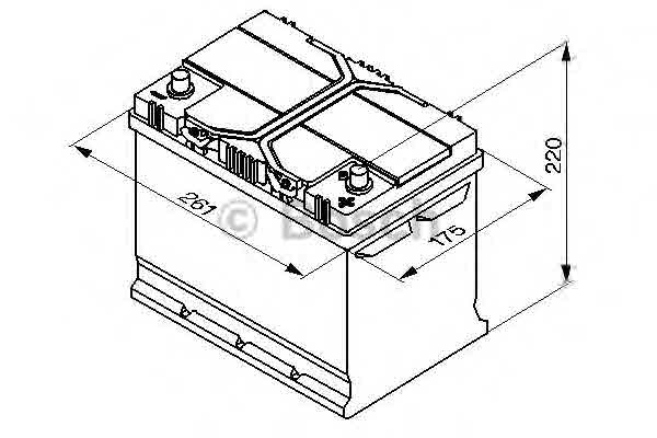 Satelis 125 (J2) BOSCH 0 092 S40 260 Акумуляторна батарея 70А Арт. 380360