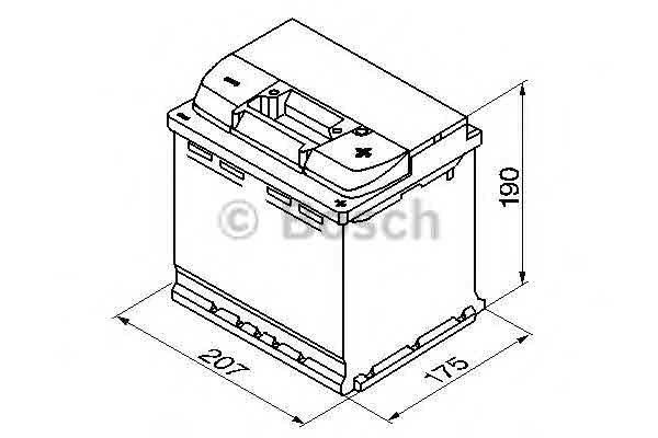 Satelis 125 (J2) BOSCH 0 092 S50 020 Акумуляторна батарея 54А Арт. 380355
