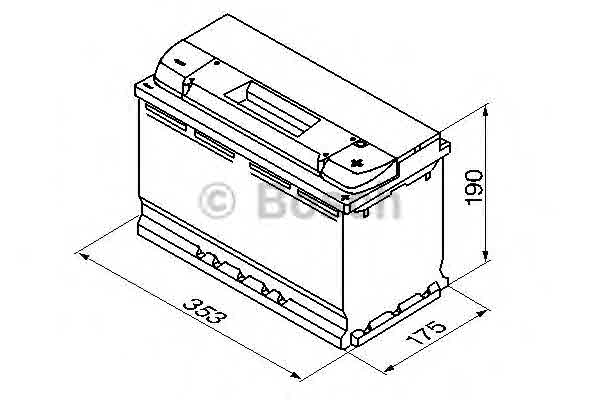 Satelis 125 (J2) BOSCH 0 092 S40 130 Акумуляторна батарея 95А Арт. 380367