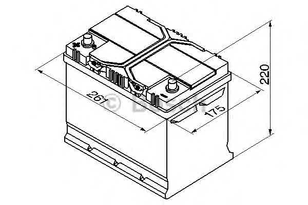 Satelis 125 (J2) BOSCH 0 092 S40 270 Акумуляторна батарея 70А Арт. 380359