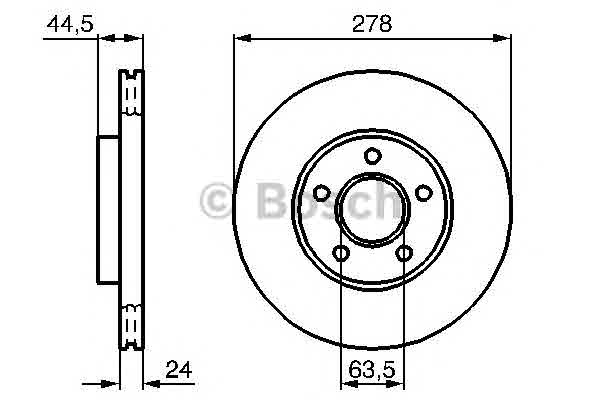 Тормозной диск BOSCH 0 986 479 069 Гальмівний диск Арт. 391531