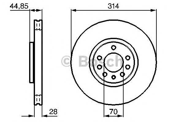 Тормозной диск BOSCH 0 986 479 143 Диск гальмівний Арт. 721335
