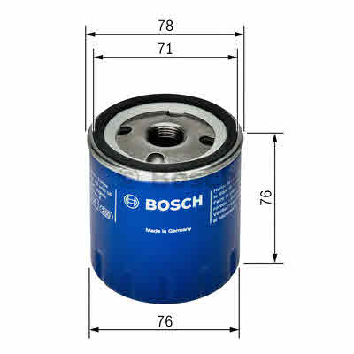 Масляный фильтр BOSCH F 026 407 078 Фільтр масляний Арт. 377956