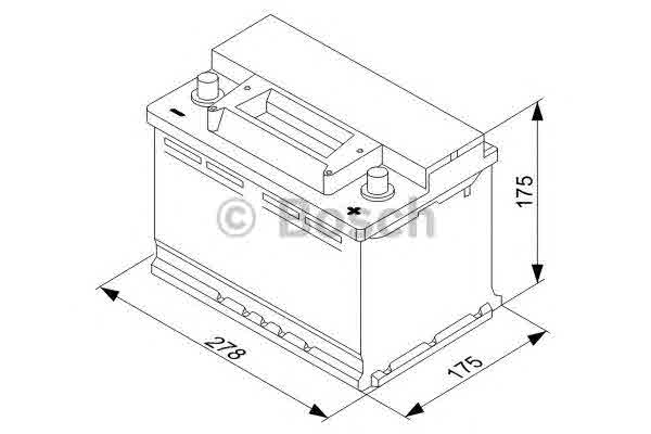 Satelis 125 (J2) BOSCH 0 092 S30 070 Акумуляторна батарея 70А Арт. 380381