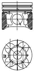 Поршень KOLBENSCHMIDT 40179610 Поршень Арт. 844185