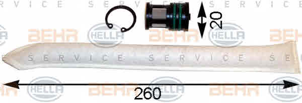 Осушитель, кондиционер HELLA 8FT 351 193-101 Осушувач кондиціонера Арт. 836283