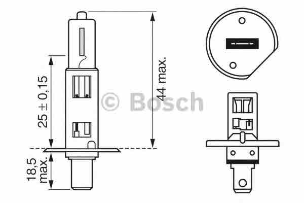 Лампа накаливания, противотуманная фара BOSCH 1 987 302 011 Автолампа галогенова 55W Арт. 378928