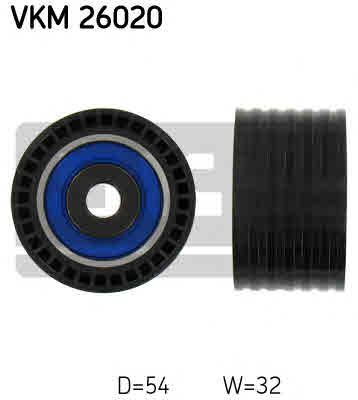 Паразитный / Ведущий ролик, зубчатый ремень SKF VKM 26020 Ролик модуля натягувача ременя Арт. 358086