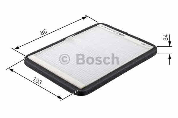 Фильтр, воздух во внутренном пространстве BOSCH 1 987 432 060 Фільтр салону Арт. 395956