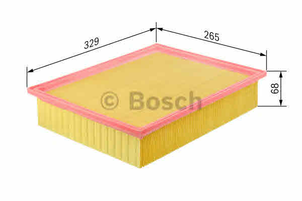 Воздушный фильтр BOSCH 1 457 433 075 Повітряний фільтр Арт. 395296