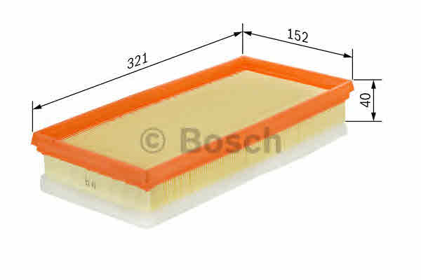 Воздушный фильтр BOSCH 1 457 433 596 Повітряний фільтр Арт. 395381