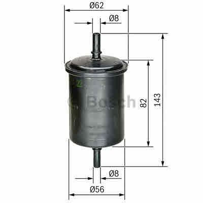 Топливный фильтр BOSCH 0 450 902 161 Паливний фільтр Арт. 390386